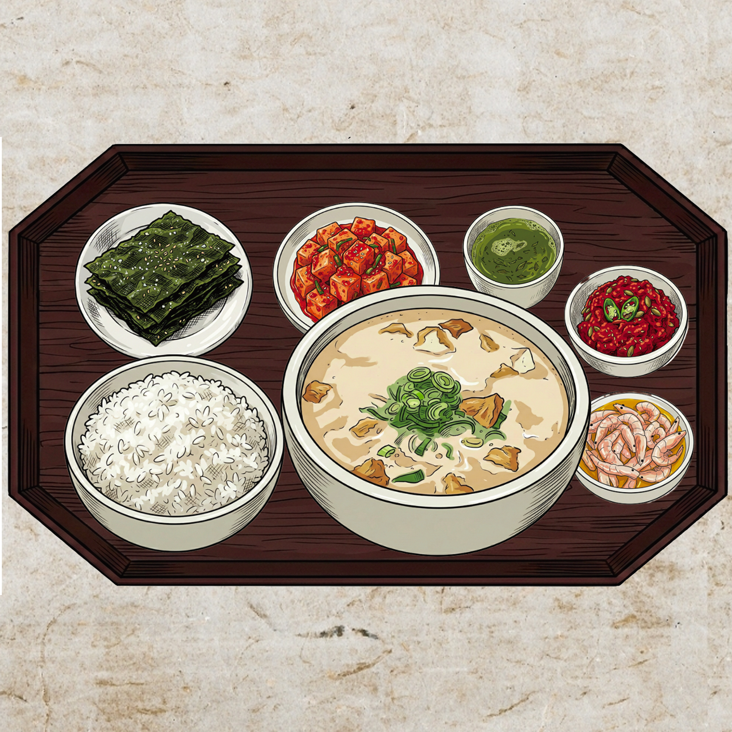 부거진곰탕 한상